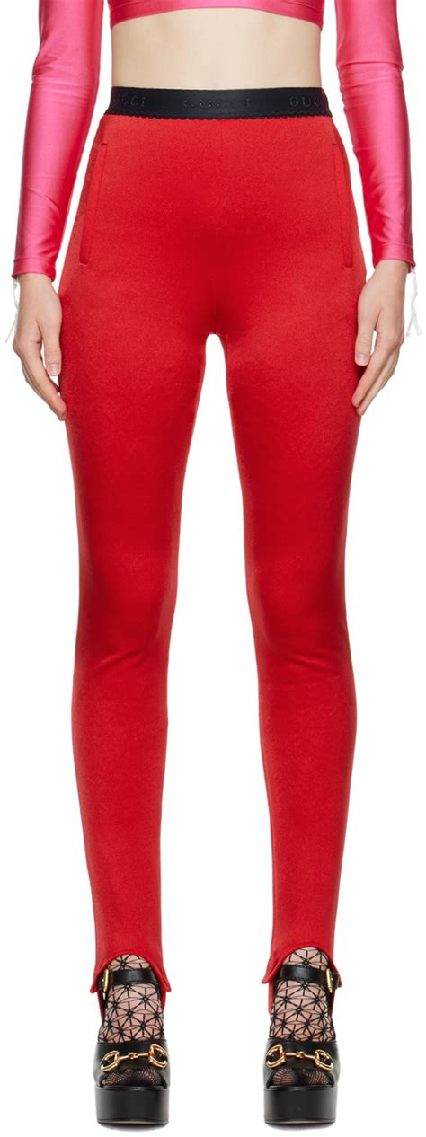 gucci red leggings|Gucci leggings for women.